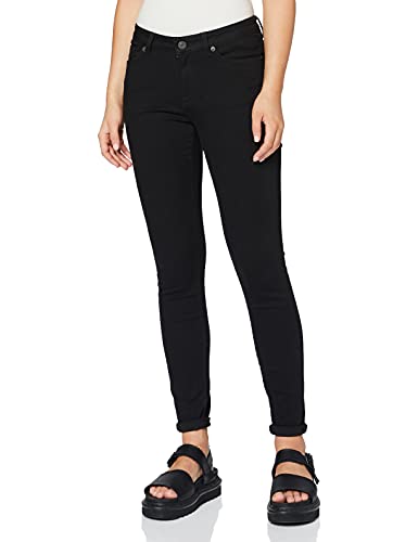SELECTED FEMME Damen SLFIDA MW W NOOS Skinny Jeans, Schwarz (Black Denim), 26W / 32L von SELECTED FEMME