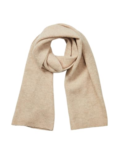SELECTED FEMME Damen SLFMALINE Knit Scarf NOOS Schal, Beige, ONE Size von SELECTED FEMME
