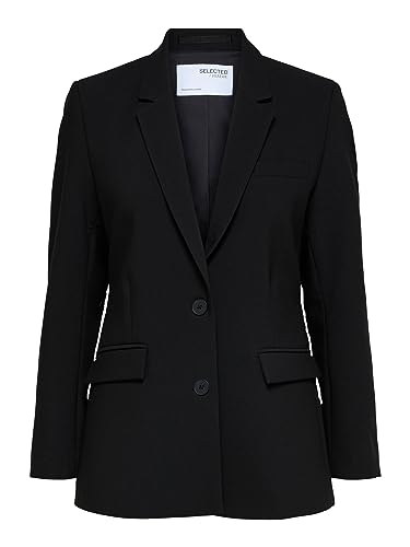 SELECTED FEMME Damen SLFRITA LS Classic Black B NOOS Blazer, 38 von SELECTED FEMME