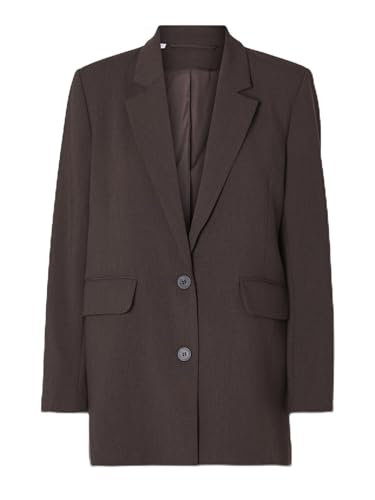 SELECTED FEMME Damen SLFRITA LS Relaxed Mel NOOS Blazer, Coffee Bean/Detail:Melange, 40 von SELECTED FEMME