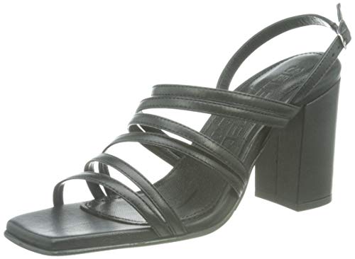 SELECTED FEMME Damen Slfrose Strappy Leather B Sandale, Schwarz, 37 EU von SELECTED FEMME