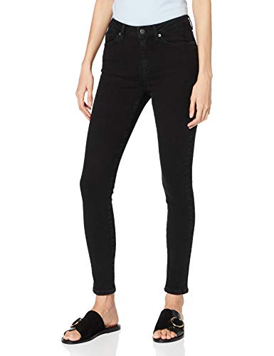 Selected Femme Damen SLFSOPHIA MW Skinny U NOOS Jeans, Black Denim, 26/32 von SELECTED FEMME