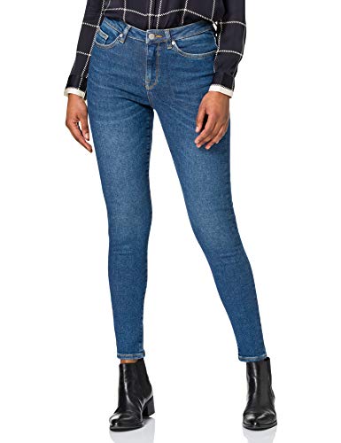 SELECTED FEMME Damen SLFSOPHIA MW Skinny U NOOS Jeans, Dark Blue Denim, 27/32 von SELECTED FEMME