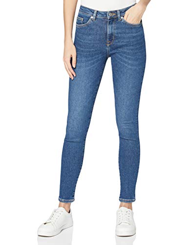 Selected Femme Damen SLFSOPHIA MW Skinny U NOOS Jeans, Dark Blue Denim, 31/32 von SELECTED FEMME