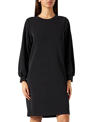 Damen Selected Langes Sweatkleid | Legeres Party Jumper Dress SLFTENNY | Stretch Midi Shirt Kleid, Farben:Schwarz, Größe:S von SELECTED FEMME