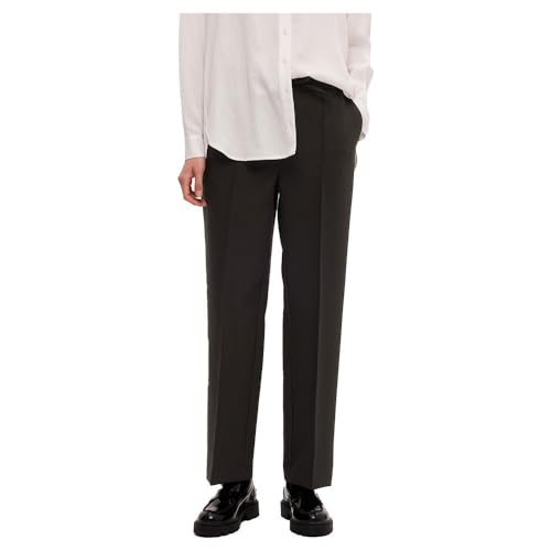 SELECTED FEMME Damen SLFVINNIE HW Pant NOOS Hose, Black, 38 von SELECTED FEMME