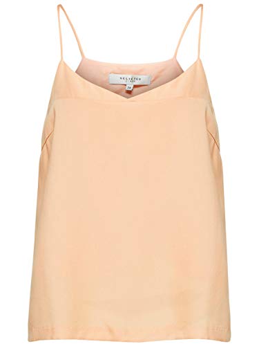 SELECTED FEMME Damen SLFZOE Strap B Top, Orange (Apricot Ice Apricot Ice), 36 von SELECTED FEMME