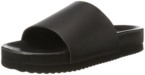 SELECTED FEMME Damen Sfaugusta Slider Flip Flops, Schwarz (Black), 37 EU von SELECTED FEMME