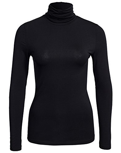 SELECTED FEMME Damen Sfpaja Ls Turtleneck Langarmshirt, Schwarz (Black), 40 (Herstellergröße: L) von SELECTED FEMME