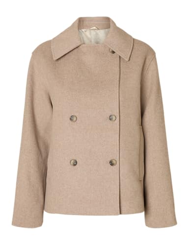 SELECTED FEMME Damen Slfalma Lano Jacket Noos, Sandshell, Numeric_36 von SELECTED FEMME