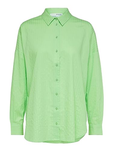 SELECTED FEMME Damen Slflina-sanni Shirt Noos Bluse, Pistachio Green, 34 EU von SELECTED FEMME