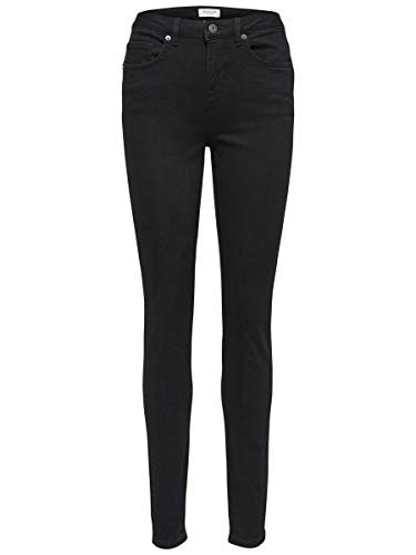 SELECTED FEMME Damen Slfmaggie Hw Black W Noos Skinny Jeans, Black Denim, 25W 32L EU von SELECTED FEMME