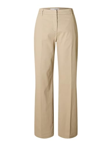 SELECTED FEMME Damen Slfvera-Rita Mw Wide Pant Noos, Island Fossil, 38 EU von SELECTED FEMME