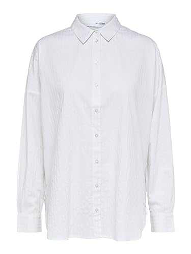 SELECTED FEMME Damen Slflina-sanni Shirt Noos Bluse, Bright White, 36 EU von SELECTED FEMME