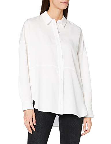 Selected Femme Damen SLFTRIXY LS Shirt B NOOS Bluse, Snow White, 38 von SELECTED FEMME