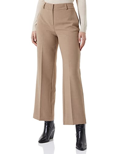 SELECTED FEMME Damen Slfrita Mw Wide Pant Camel Mlg N Noos, Camel/Detail:melange, 34W / 32L von SELECTED FEMME