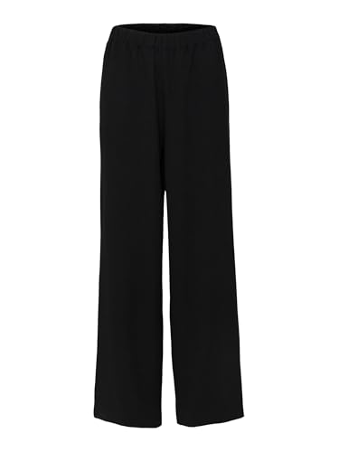 Selected Damen Weit Geschnittene Stoffhose Schlupf Marlene Hose Culotte Palazzo Pants SLFTINNI-Relaxed, Farben:Schwarz-2, Größe:40W / 32L, Z-Länge:L32 von SELECTED FEMME