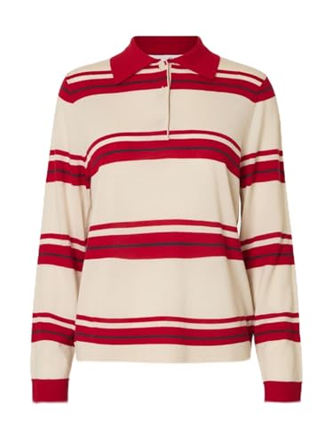 SELECTED FEMME Female Langarm-Poloshirt 100% Merinowoll von SELECTED FEMME