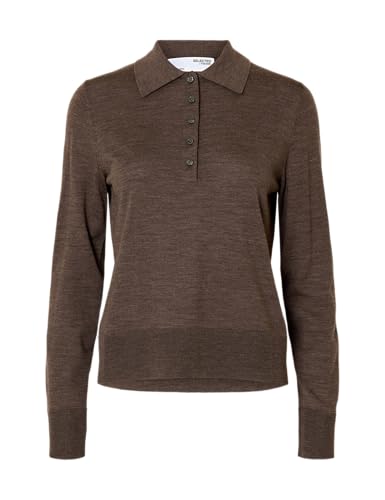 SELECTED FEMME Female Polohemd aus Strick 100% Merinowoll von SELECTED FEMME