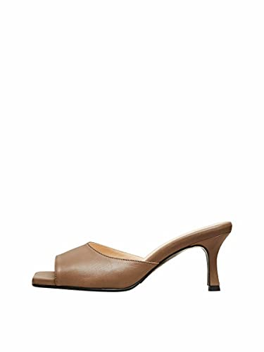 SELECTED FEMME Damen Slfashley Leather Mule B Pumps, Chocolate Chip, 39 EU von Selected Femme