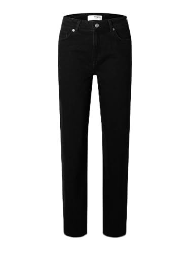 SELECTED FEMME Female Straight Fit Jeans Schwarze von SELECTED FEMME