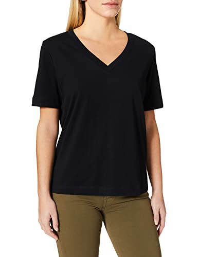 SELECTED FEMME Damen Slfstandard v-hals thee noos T Shirt, Schwarz, L EU von SELECTED FEMME