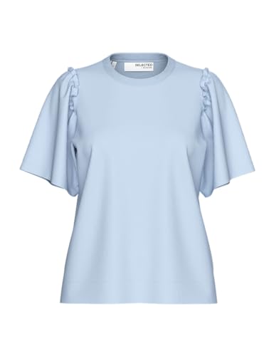 SELECTED FEMME Female T-Shirt Gerüschtes Baumwoll von SELECTED FEMME