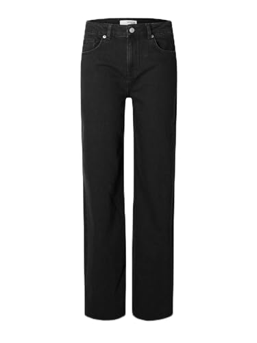 SELECTED FEMME Female Wide Fit Jeans Schwarze von SELECTED FEMME