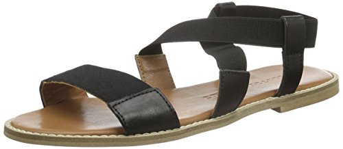 SELECTED FEMME SFSASKIA ELASTIC SANDAL, Damen Römersandalen Sandalen, Schwarz (Black), 36 EU von SELECTED FEMME