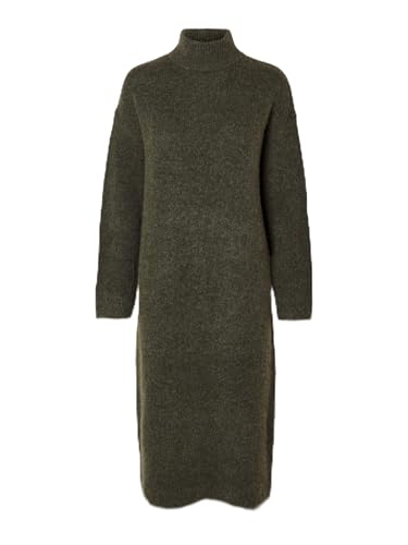 SELECTED FEMME Damen Slfmaline Knit Dress High Neck Noos Strickkleid, Kalamata, M EU von SELECTED FEMME