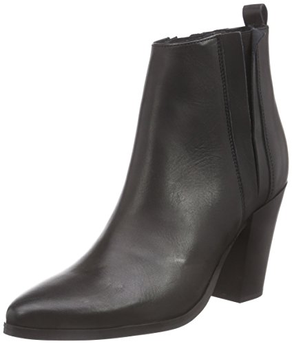 SELECTED FEMME Sfnikole Leather Boot F, Damen Ankle Boots, Schwarz (Black), 39 EU von SELECTED FEMME