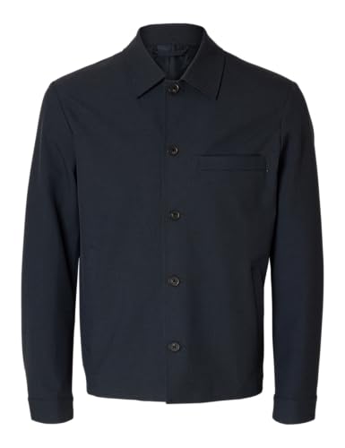 SELECTED FEMME Herren Slhreg-Robert Overshirt Noos, Dark Sapphire, XL EU von SELECTED FEMME
