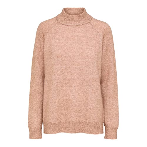 SELECTED FEMME Women's SLFLULU LS Knit HIGH Neck B NOOS Pullover, Amphora, S von SELECTED FEMME