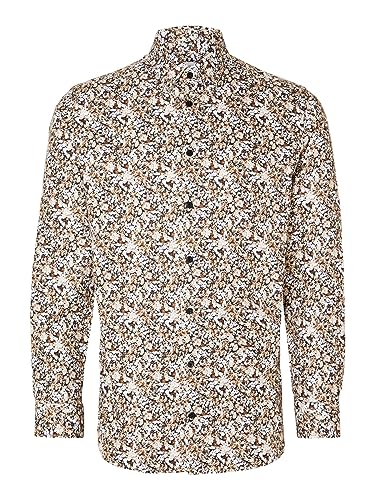 SELETED HOMME Herren SLHSLIMSOHO-Ethan Shirt LS NOOS Hemd, Dark Sapphire/AOP:Medium AOP, XL von SELETED HOMME