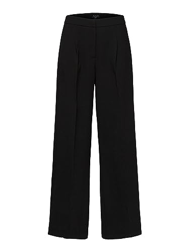 SELECTED FEMME Damen Slftinni Mw Wide Pant N Noos, Schwarz, 36W / 30L von SELECTED FEMME