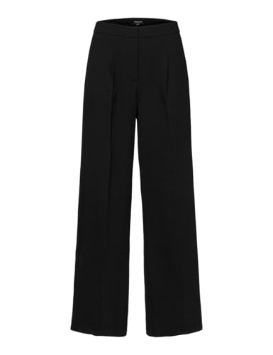 SELECTED FEMME Damen Slftinni Mw Wide Pant N Noos, Schwarz, 36W / 30L von SELECTED FEMME