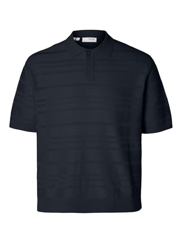Selected Male Polohemd aus Strick Textured von SELECTED FEMME