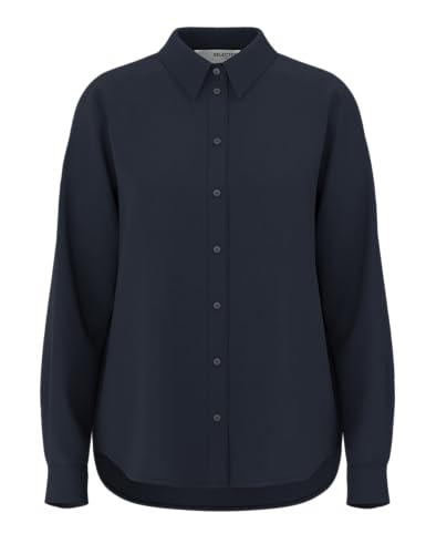 SELECTED FEMME Damen Slfviva Shirt Noos Langarmbluse, Dark Sapphire, 34 EU SELECTED FEMME Damen Slfviva Shirt Noos Langarmbluse, Dark Sapphire, 34 EU von SELECTED FEMME