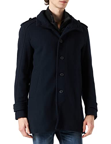 SELECTED HOMME BLACK Herren SLHNOAH W Coat B Mantel, Dark Sapphire/Pattern:Twill, M von SELECTED HOMME BLACK