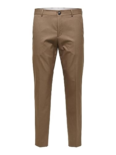 SELECTED HOMME BLACK Men's SLHSLIM-MYLOLOGAN D Camel TRS B NOOS Hose, 44 von SELECTED FEMME