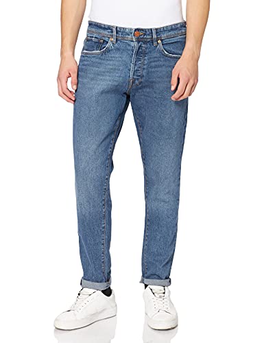 SELECTED HOMME BLUE Herren SLHSLIMTAPE-Toby 3070 M.B ST JNS U NOOS Jeans, Medium Blue Denim, 31/34 von SELECTED HOMME