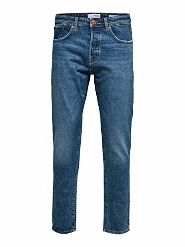 SELECTED HOMME Herren SLHSLIMTAPE-Toby 3070 M.B ST JNS U NOOS Jeans, Medium Blue Denim, 34/32 von SELECTED HOMME