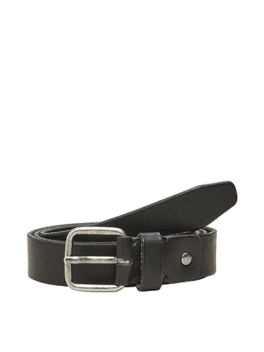 SELECTED HOMME BLACK Herren SLHHENRY Leather Belt B NOOS Gürtel, 85 von SELECTED HOMME BLACK