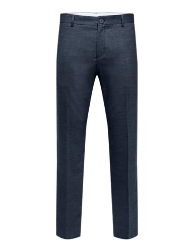 SELECTED HOMME BLACK Men's SLHSLIM-TIMELOGAN Blue STRUC TRS B NOOS Hose, Sky Captain/Detail:Structure, 56 SELECTED HOMME BLACK Men's SLHSLIM-TIMELOGAN Blue STRUC TRS B NOOS Hose, Sky Captain/Detail:Structure, 56 von SELECTED HOMME