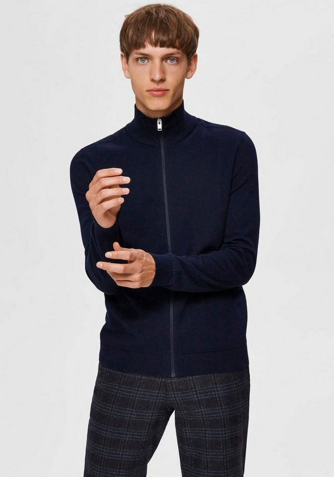 Selected Strickjacke SLHBERG FULL ZIP CARDIGAN NOOS von Selected