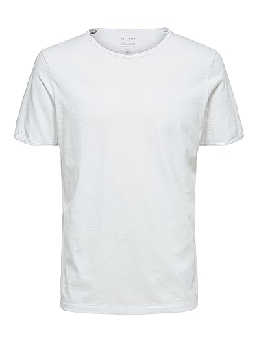 SELECTED HOMME Herren 16071775 T Shirt, Bright White, XL EU von SELECTED HOMME