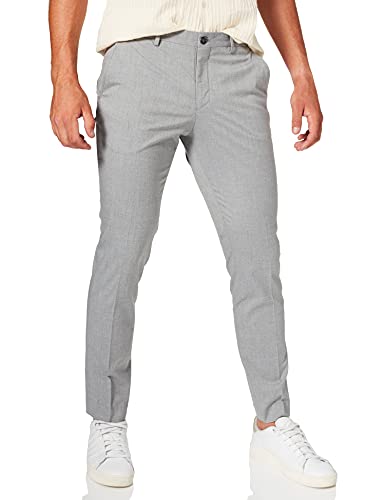 SELECTED HOMME Herren Shdnewone-mylologan1 Light Grey Trs Noos Slim Fit Anzughose, Light Grey Melange, 98 EU von SELECTED HOMME