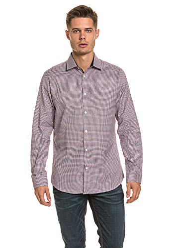 SELECTED HOMME Herren Shdonenew-mark Shirt Ls Noos, Mehrfarbig (Bright White Checks:red/Navy/White), M von SELECTED HOMME