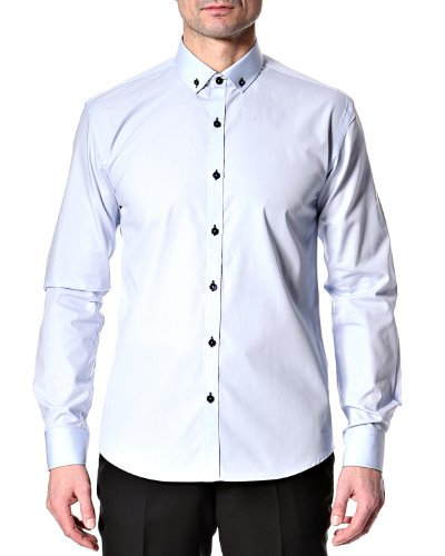 SELECTED HOMME Herren Businesshemd Slim Fit 16034543 One Mix Mile shirt ls NOOS, Gr. 50 (M), Blau (Light Blue) von SELECTED HOMME