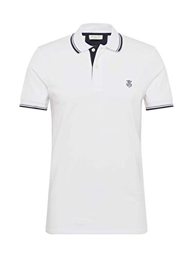 SELECTED HOMME Herren 16062542 Poloshirt, Weiß (Bright White Bright White), M EU von SELECTED HOMME